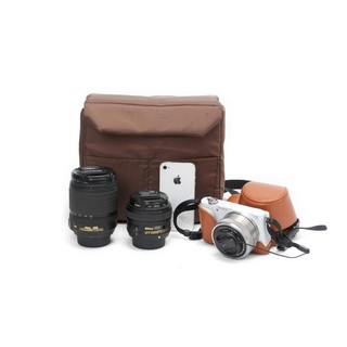 Túi máy ảnh vải canvas Muchuan phù hợp để máy ảnh microless hoặc bộ máy ảnh DSLR gọn