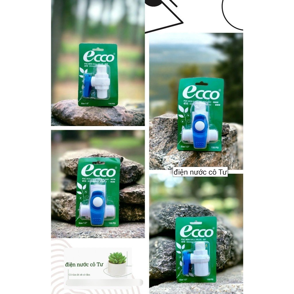 Van khóa nước Ecco phi 21 các loại nhập khẩu Thái Lan