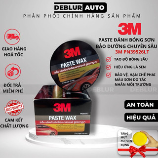 Sáp đánh bóng sơn ô tô, xe máy 3m paste wax pn39526lt - 400ml, xi đánh bóng sơn