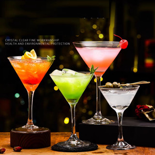 Bộ 6 ly uống rượu cocktail martini thủy tinh cao cấp / ly cốc quầy bar uống ruou wine glass