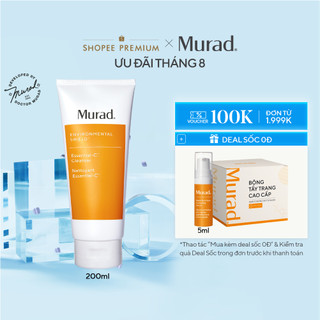 Sữa rửa mặt phục hồi sáng da - murad essential-c cleanser 200ml