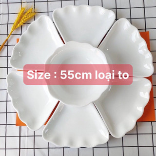Bộ bát đĩa hoa mặt trời 55cm