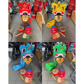 đầu múa lân cho bé 2-4 tuổi(combo 1 lân+1 trống+1 địa)