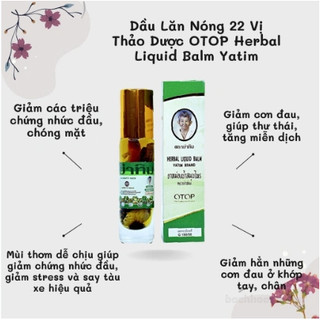 [Chính Hãng] Dầu lăn 22 Vị Thảo Dược Thái Lan 8ml