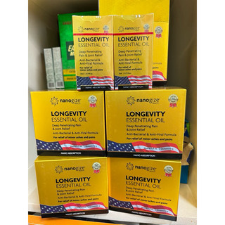  Date 2030   Dầu vàng Nanogize Longevity Essential Oil 21ml   Dầu xoa bóp Nanogize 100% Hàng Chính Hãng USA 