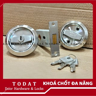   Nancb LHS02  Khoá Cửa Chốt Vặn Đa Năng sử dụng chìa có tay nắm âm chìm  Khoá Sân bay đa năng  