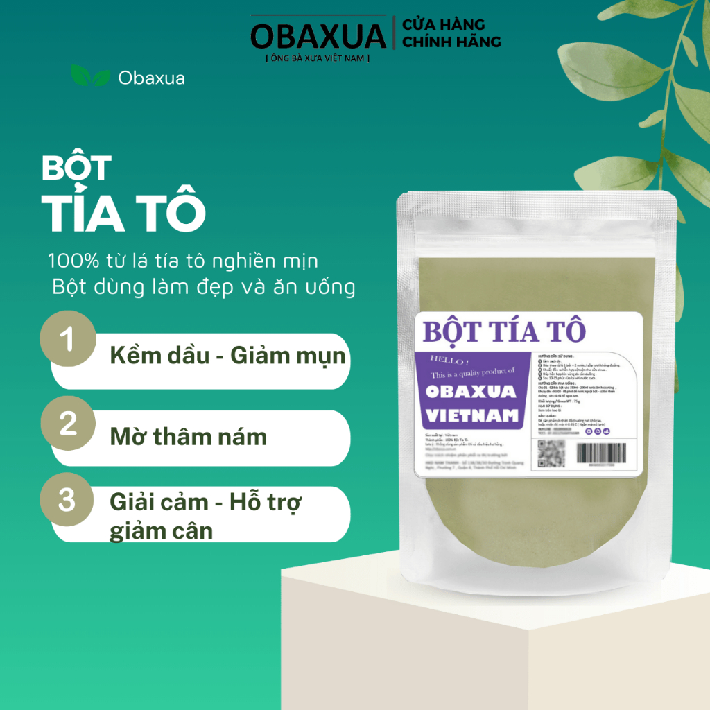 Mặt Nạ Bột Đắp Mặt Hữu cơ OBAXUA Dưỡng Da Trắng Mịn màng | BigBuy360 - bigbuy360.vn