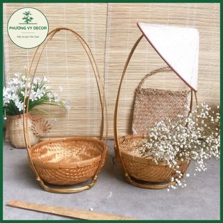 Quang gánh tre trang trí tết, bày hoa quả, phụ kiện chụp ảnh decor nhiều kích thước