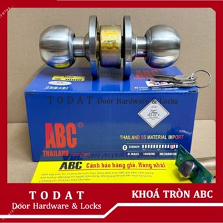  Khoá Nắm Tròn ABC Loại 1  Bảo hành 2 năm  - Ổ Khoá tay nắm tròn inox ABC chính hãng Thái Lan 