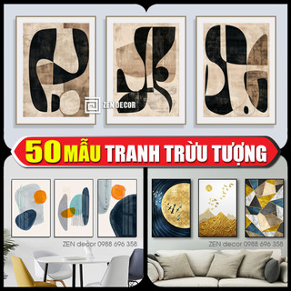 TRANH TRỪU TƯỢNG CÓ KHUNG, tranh canvas, tranh decor phòng khách, phòng ngủ, cầu thang, phòng ăn