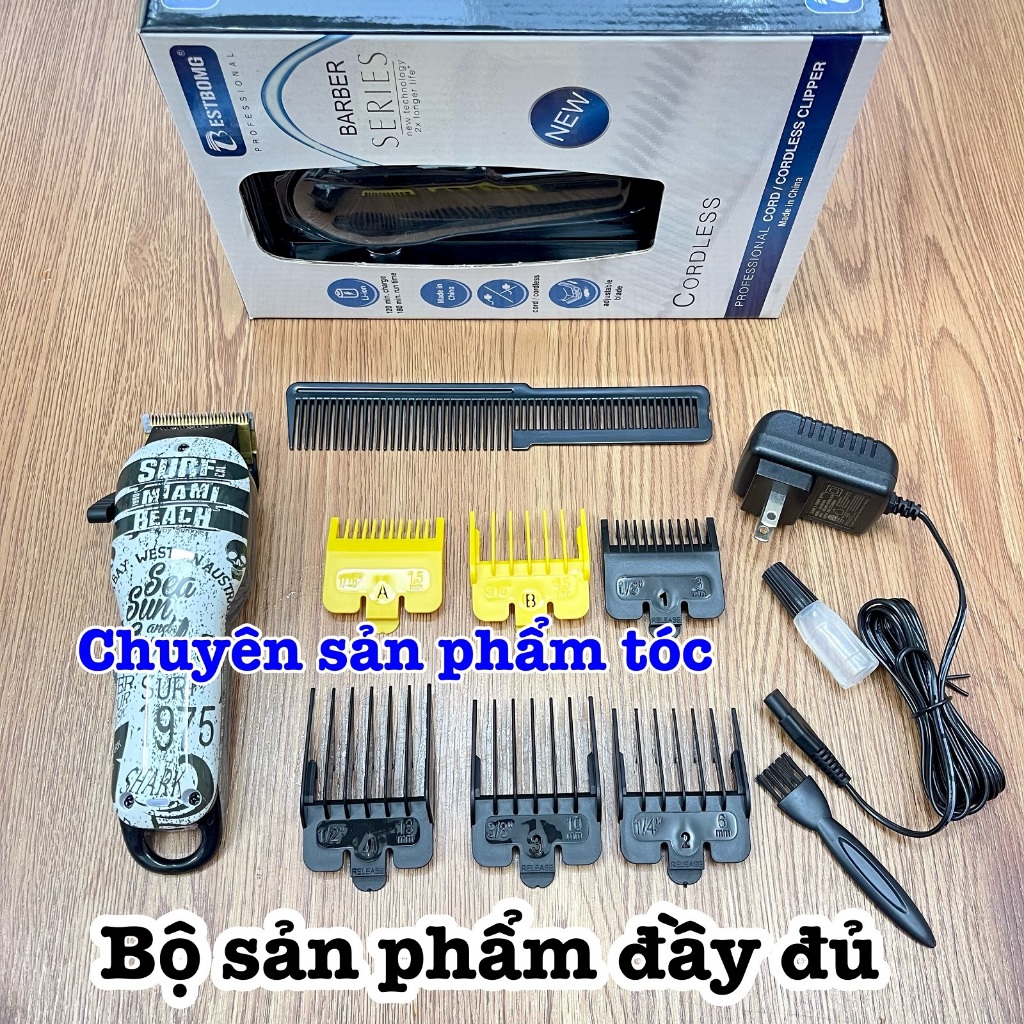 ✅freeship✅ Tông đơ cắt tóc cao cấp BESTBOMG ( có tăng tốc )