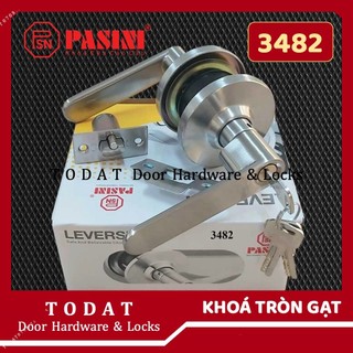 Khoá tròn tay gạt hợp kim pasini 3482 chính hãng, thay thế được khoá nắm tròn