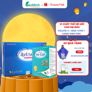 Bộ đôi Vitamin tổng hợp Avisure Mama - Canxi hữu cơ cho bà bầu và sau sinh Avisure Hical 120 viên