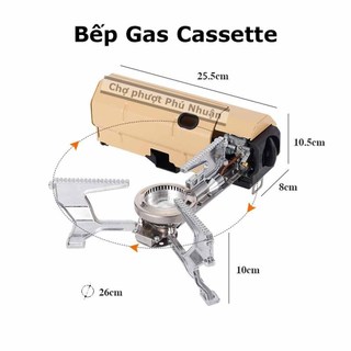 Bếp Gas Cassette cao cấp dành cho du lịch, cắm trại, dã ngoại gấp gọn tiện lợi