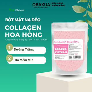 Bột mặt nạ dẻo collagen Hoa Hồng cao cấp (Bột mặt nạ dẻo)