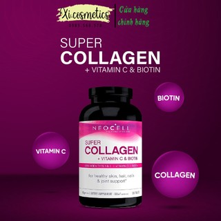 Viên Uống Super Collagen Neocell +C 6000 Mg type 1 - 3 Neocell collagen