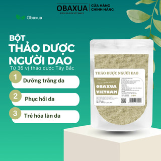 Bột tắm thảo dược người dao OBAXUA - Mặt nạ đắp mặt và dưỡng trắng toàn thân, giúp da trắng mịn màng, chống lão hóa