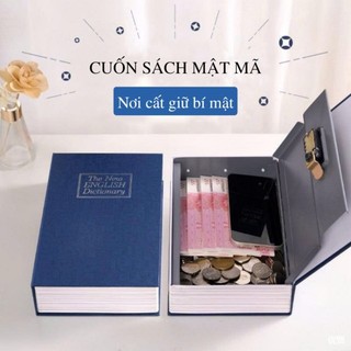 Size Vừa Két Mini Hình Quyển Sách Loại khóa Số Kích Thước 24 x 15 x 5.5cm