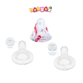 Núm Vú Pigeon Cổ Hẹp Tiêu Chuẩn Núm Vú Cho Bé Sơ Sinh Silicon Trắng Bịch 1 Cái