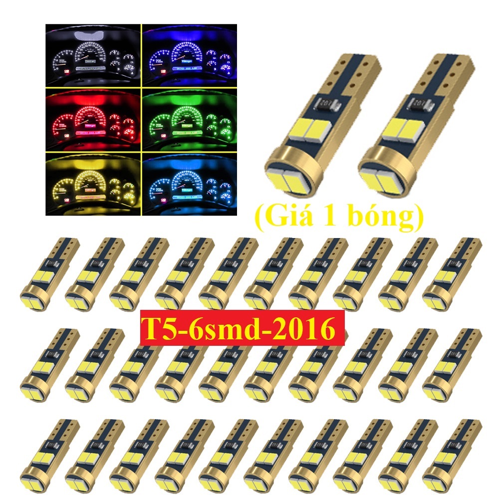 Loại tốt,1 Đèn LED T5 6smd 2016 Siêu Sáng Bền cho đồng hồ Ô Tô Xe Máy