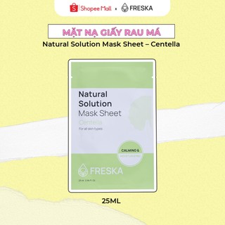 Mặt nạ giấy rau má Freska Natural Solution Mask Sheet – Centella 25ml