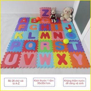 Bộ 26 tấm thảm xốp lót sàn cho bé hình chữ cái 30x30x1 cm