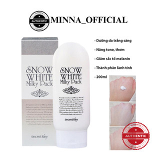 Kem Ủ Trắng Secret Key Snow White Milky Pack