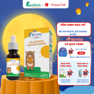 Kẽm cho bé Avisure ZiO công nghệ Mỹ giúp bé ăn ngon, tăng cường sức đề kháng vị cốm dễ uống