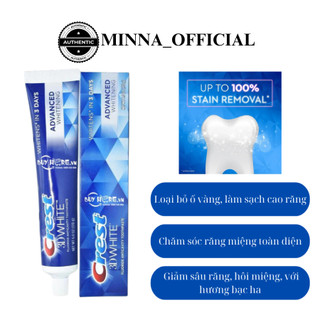 Kem đánh răng Crest 3D White Advanced Whitening 147g
