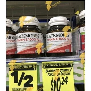 (Đủ bill) Blackmores Vitamin E 1000iu
