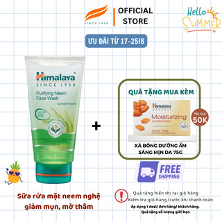Sữa rửa mặt dịu nhẹ giúp giảm mụn chiết xuất từ lá neem Himalaya Purifying Neem Face Wash 150ml
