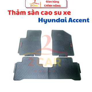 Thảm sàn, lót sàn cao su đúc xe Hyundai Accent 2018 - 2024 Hàng không mùi, không thấm nước, dễ vệ sinh