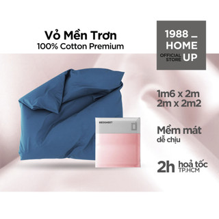 Vỏ mền 100% cotton premium 1m6x2m, 2mx2m2 - 1988 home up, vỏ chăn cotton satin, cotton lụa 60s