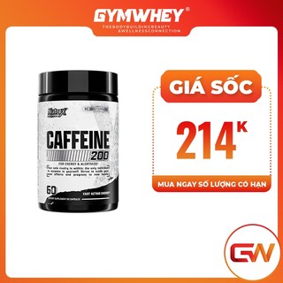 Viên uống nutrex caffeine 200mg giúp tăng tập trung tỉnh táo - từ mỹ