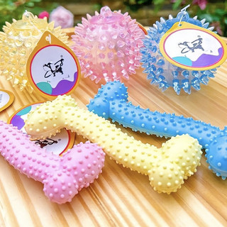 Xương gặm cao su cho chó gặm sạch răng màu ngẫu nhiên