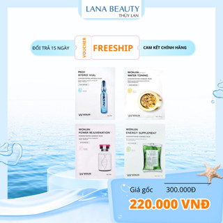 Mặt nạ Wonjin Effect Mask dưỡng sáng cấp ẩm trẻ hoá ( Hộp 10 Miếng mix 4 loại mẫu mới)