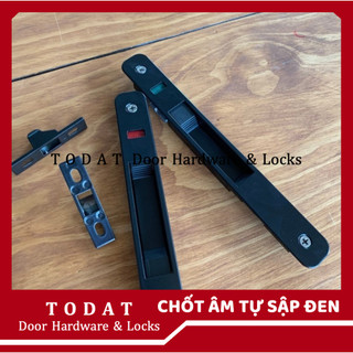 Chốt âm tự sập đen cửa lùa nhôm xingfa hệ 55