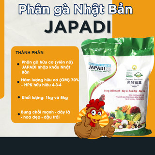Phân Gà JAPADI Nhật bao 5kg (Vườn Sài Gòn)