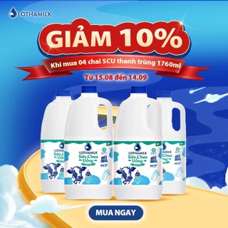 Sữa chua uống thanh trùng có đường Lothamilk chai 1760ml