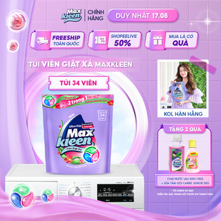 Túi Viên Giặt Xả MaxKleen Hương Ngày Thư Thái (34 Viên)
