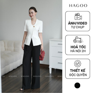 Quần âu nữ ống suông phong cách thanh lịch chính hãng HAGOO [Q905]