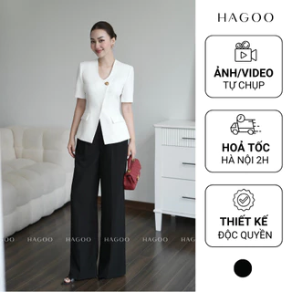 Quần âu nữ ống suông phong cách thanh lịch chính hãng HAGOO [Q905]