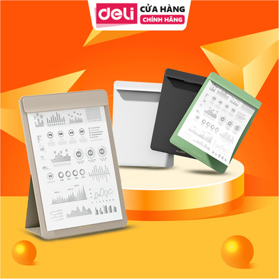 Trình Ký A4 DELI Bìa Trình Dọc Có Giá Đỡ Kẹp Kim Loại Chắc Chắn Thiết Kế Bo Góc Chống Trầy Xước
