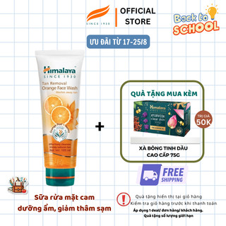 QT Sữa rửa mặt cam mật ong loại bỏ sạm nám Himalaya Tan Removal Orange Face Wash 100ml