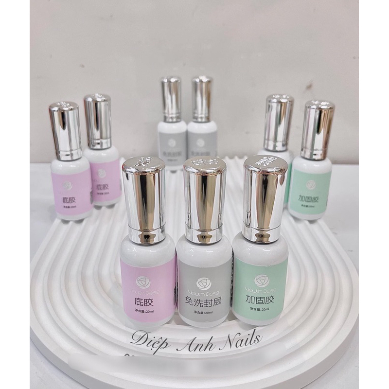 base - top - cứng móng hoa hồng phiên bản nâng cấp 20ml 