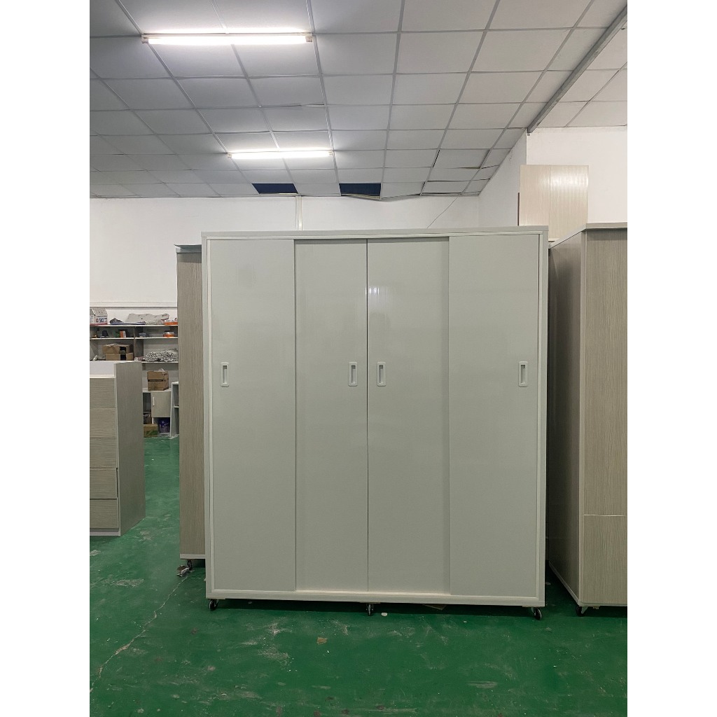 Tủ nhựa cửa lùa 4 cánh 2 buồng - Giao hàng miễn phí HCM
