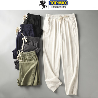 Quần Đũi Dài Nam TOPMax,chất đũi linen sợi tre cao cấp,form suông ống rộng mềm mịn.