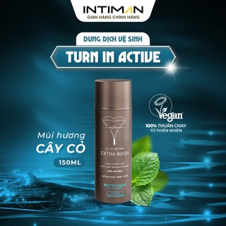  Dung Dịch Vệ Sinh Nam INTIMAN Extra Wash Turn In Sạch thơm X2 Mát Lạnh Cho Người Ưa Vận Động 150ml 