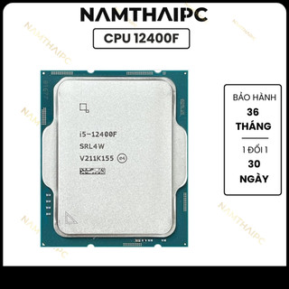 Cpu intel core i5 12400f tray không fan
