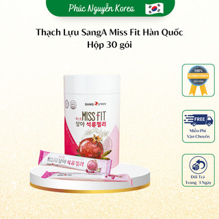 Thạch lựu sanga miss fit đẹp da giảm cân hàn quốc hộp 30 gói, bổ sung collagen đẹp da